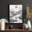 Modern Living Room Art | Set of 3 Asian Inspired Wall art Prints