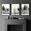 Modern Living Room Wall Art | Set of 3 Asian Inspired Wall art Prints