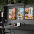 Modern office wall decor | Set of 3 Italian Lifestyle Wall art Prints