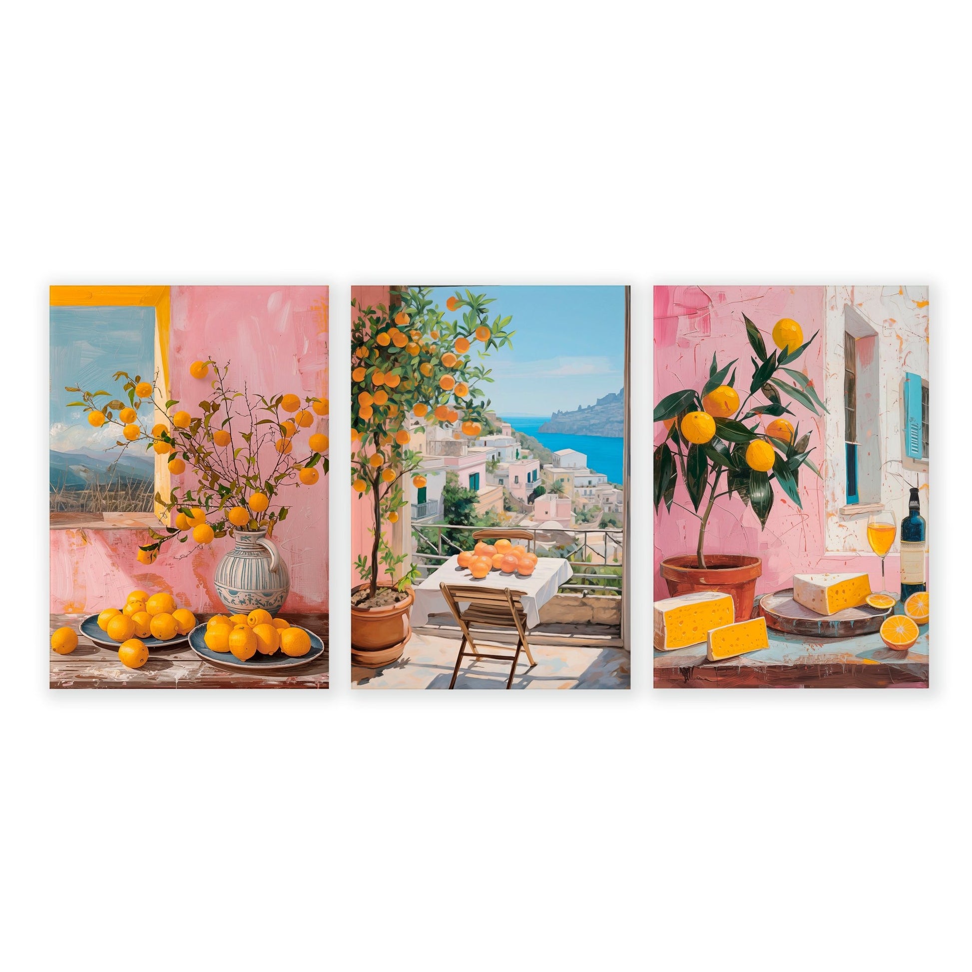 Modern office wall decor | Set of 3 Italian Lifestyle Wall art Prints