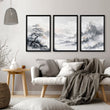 Modern Pictures For Living Room | Set of 3 Asian Inspired Wall art Prints