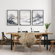 Modern Pictures For Living Room | Set of 3 Asian Inspired Wall art Prints
