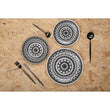 Modern Retro 16 Piece Matte Black Cutlery Set
