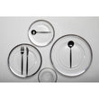 Modern Retro 16 Piece Matte Black Cutlery Set