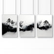Modern Wall Art For Living Room | Set of 3 Asian Inspired Wall art Prints