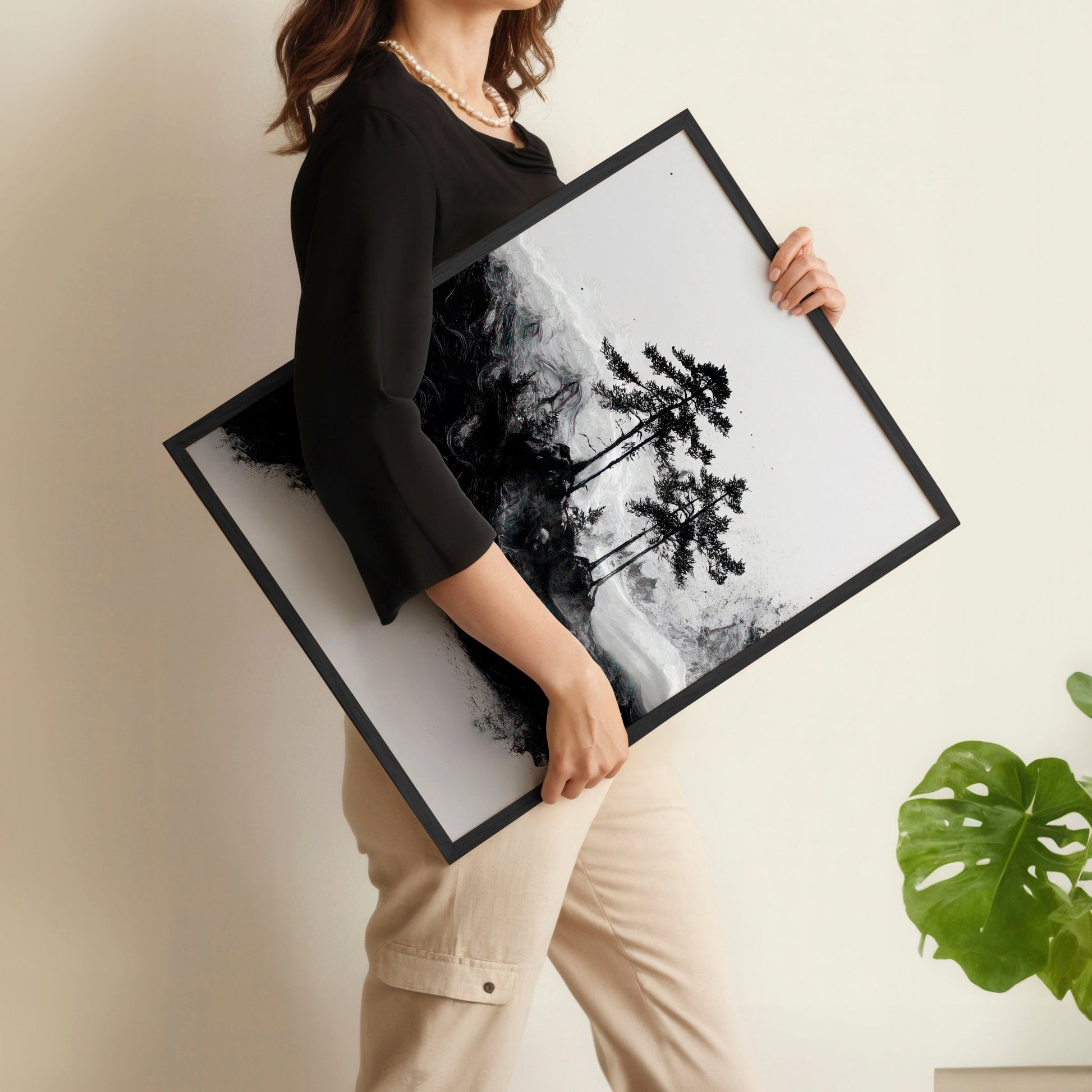 Modern Wall Art For Living Room | Set of 3 Asian Inspired Wall art Prints