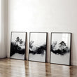 Modern Wall Art For Living Room | Set of 3 Asian Inspired Wall art Prints