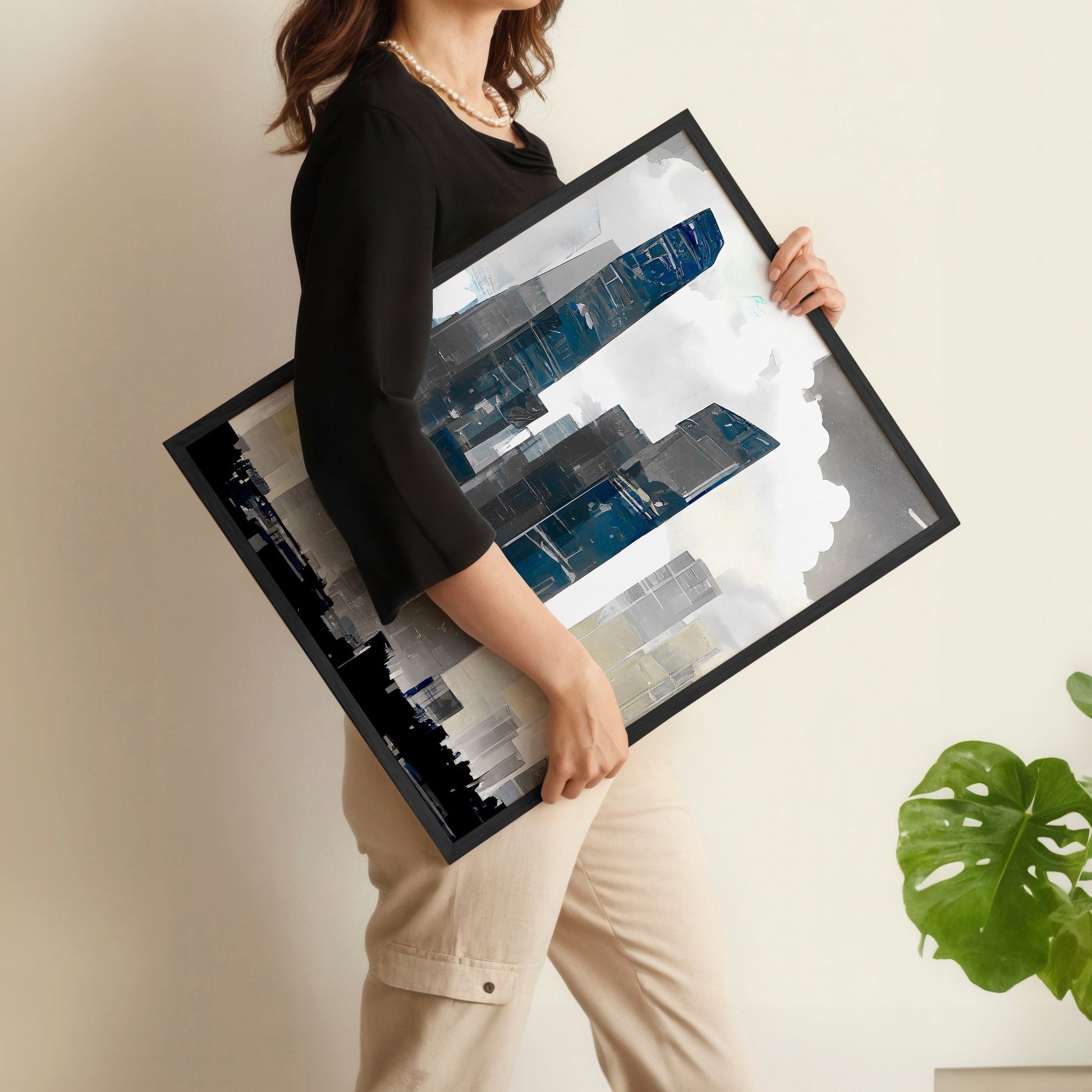 Modern Wall Art For Living Room Uk | Set of 3 Urban Skyscrapers Wall art Prints