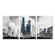 Modern Wall Art For Living Room Uk | Set of 3 Urban Skyscrapers Wall art Prints