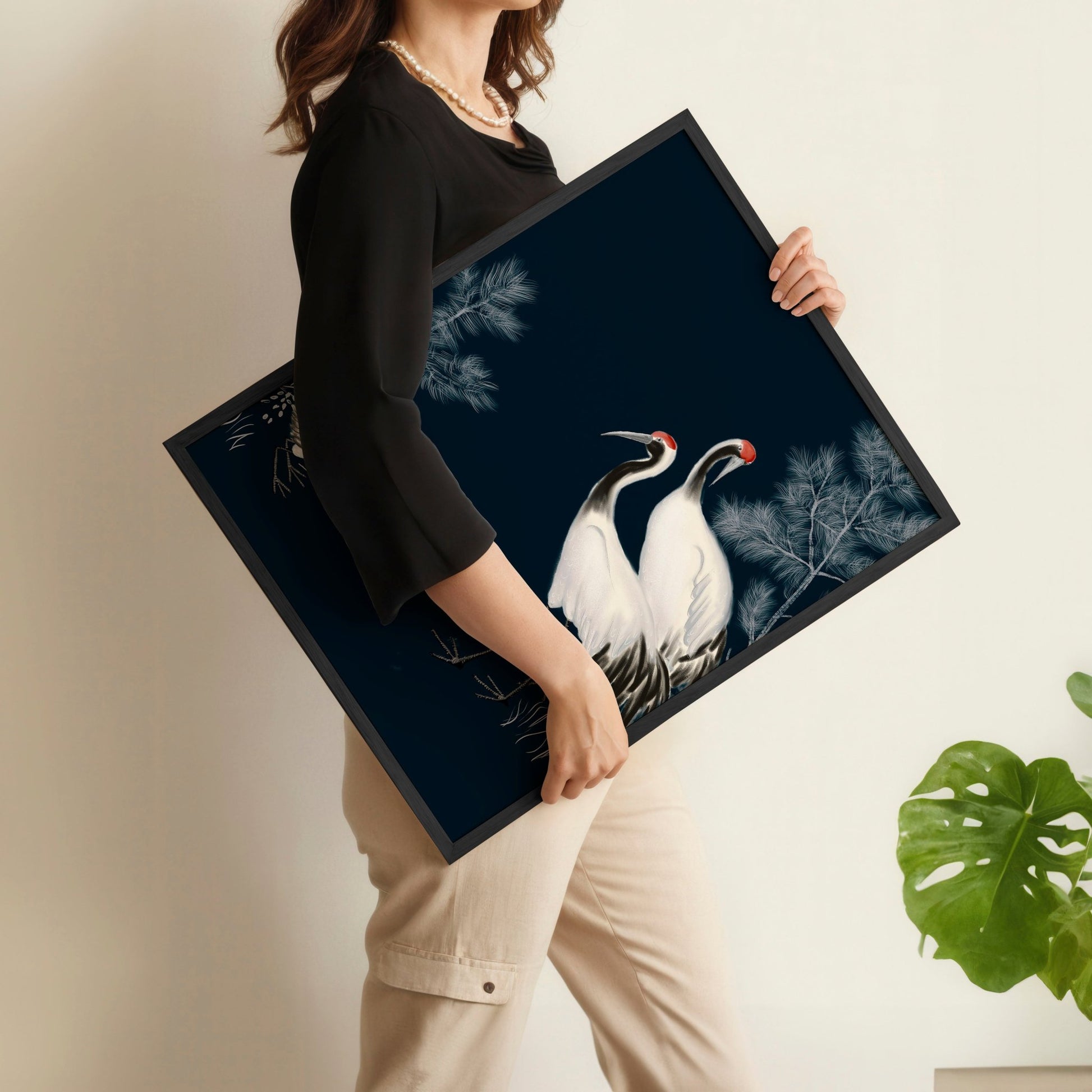 Modern Wall Art Large | Set of 3 Asian Inspired Wall art Prints