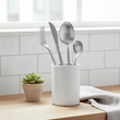 Modern Retro 16 Piece Matte Silver Cutlery Set