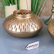 Mohra Set of 2 Moroccan Gold Candle Lantern