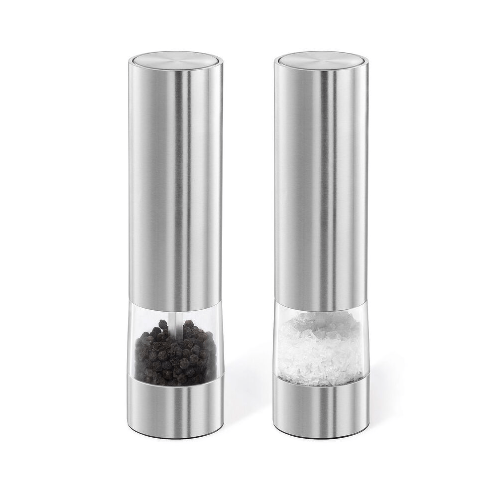 Monino Premium Brushed Stainless Steel Electric Pepper Grinder