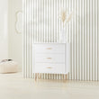 Monroe Solid Wood White Chest of 3 Drawers