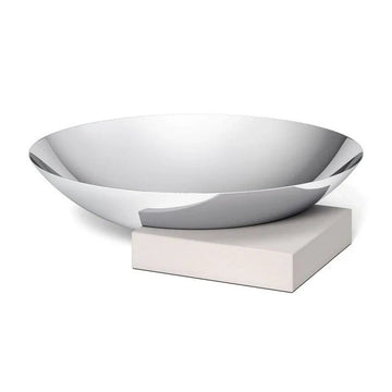 Montor Premium Polished Stainless Steel Bowl - Modern Decorative Centerpiece