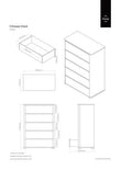 Moritz Black High Gloss 5 Drawer Chest