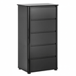 Moritz Black High Gloss 5 Drawer Chest