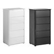 Moritz Black High Gloss 5 Drawer Chest