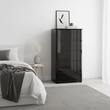Moritz Black High Gloss 5 Drawer Chest