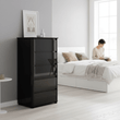 Moritz Black High Gloss 5 Drawer Chest