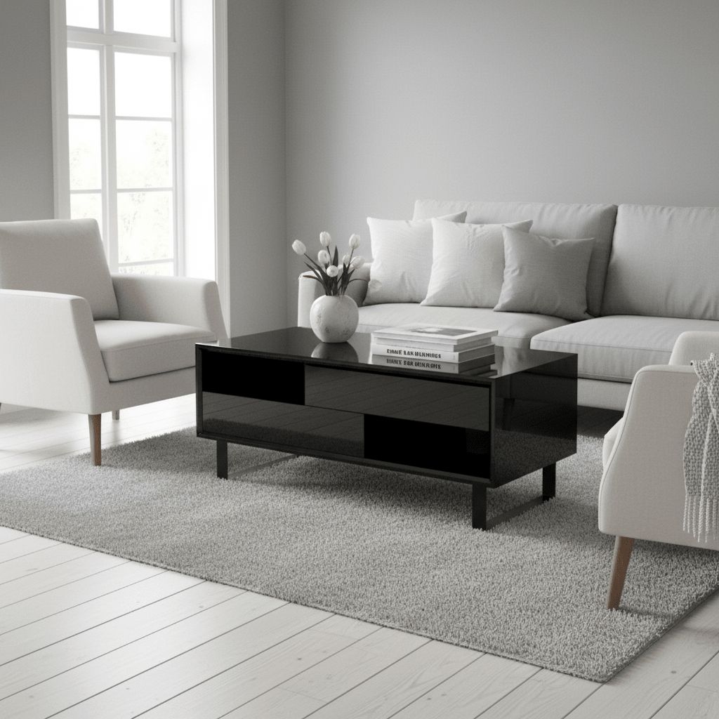 Moritz Black High Gloss Coffee Table