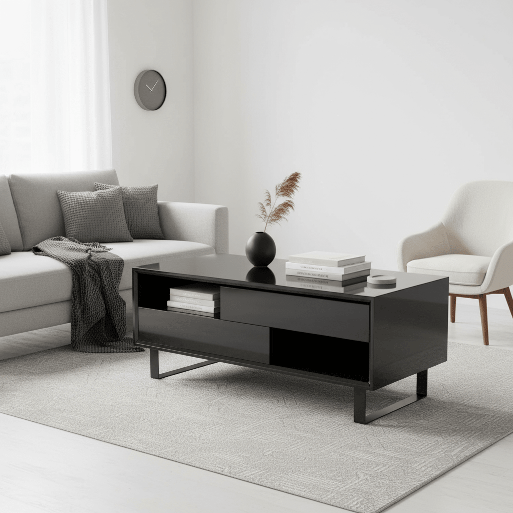 Moritz Black High Gloss Coffee Table
