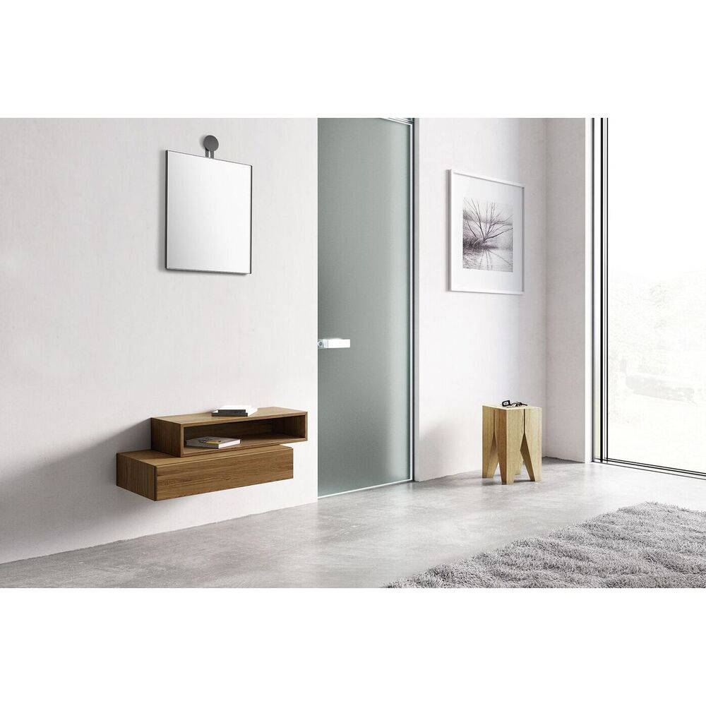 Morma Black Wall Mirror - Contemporary Steel Frame 40x50cm