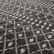 Moroccan Dark Grey Shaggy Rug | 1040