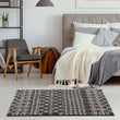 Moroccan Dark Grey Shaggy Rug | 1040