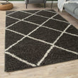 Moroccan Dark Grey Shaggy Rug | 540