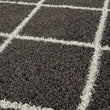 Moroccan Dark Grey Shaggy Rug | 540