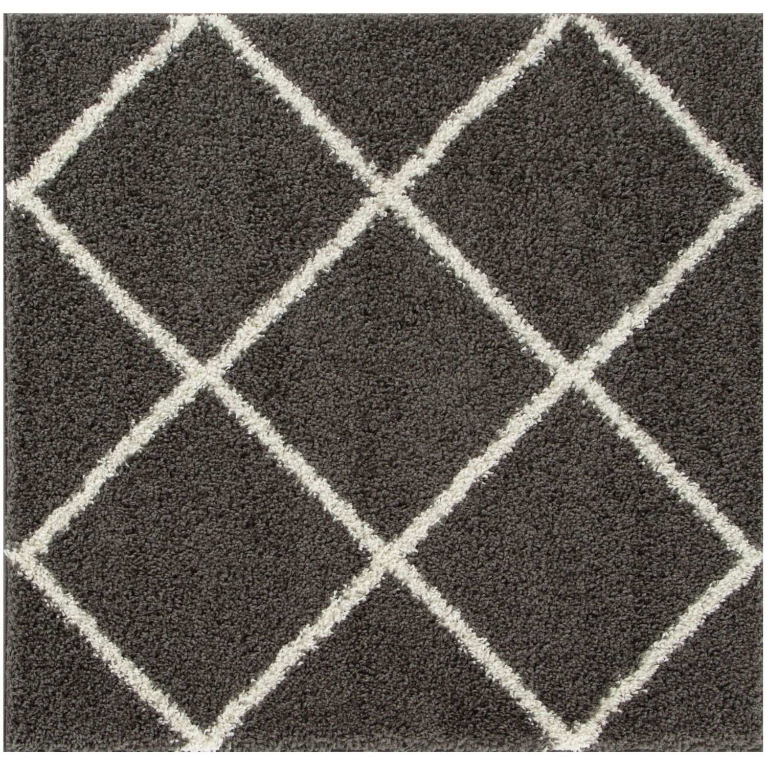 Moroccan Dark Grey Shaggy Rug | 540