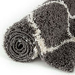 Moroccan Dark Grey Shaggy Rug | 640