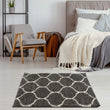 Moroccan Dark Grey Shaggy Rug | 640