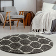 Moroccan Dark Grey Shaggy Rug | 640