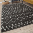 Moroccan Dark Grey Shaggy Rug | 940