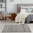 Moroccan Grey Shaggy Rug | 1010