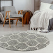Moroccan Grey Shaggy Rug | 610
