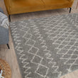 Moroccan Grey Shaggy Rug | 910