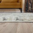 Moroccan Ivory Grey Shaggy Rug | 1000