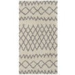 Moroccan Ivory Grey Shaggy Rug | 900