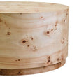 Mota Burl Wood Design Round Coffee Table