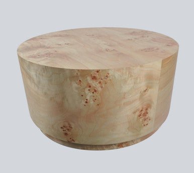 Mota Burl Wood Design Round Coffee Table