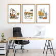 Motivational Office Wall Art Paris Autumn Watercolour wall art 