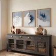 Mountain Drawings Scandinavian Snow Landscape wall art displayed on a wall in a styled room — view 9
