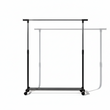 Movable Drying Rack with Wheels, Telescopic Metal Drying Rack, Adjustable Drying Rack for Laundry