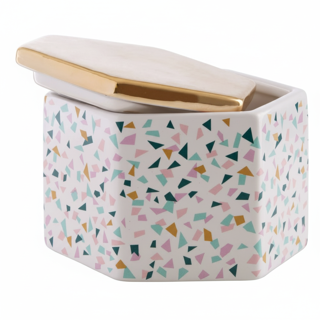 Mozie Terrazzo Pattern Storage Jar