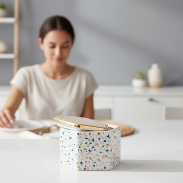 Mozie Terrazzo Pattern Storage Jar