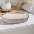 Multi Wick Concrete Oval Loaf Bowl Candle