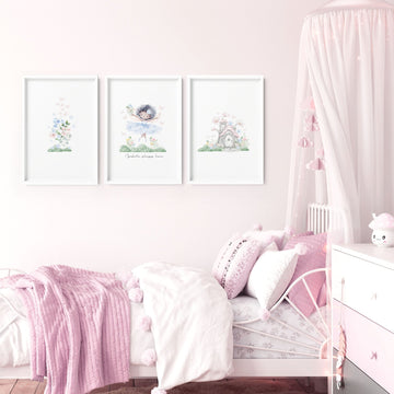 Murals For Nursery Rooms | Set of 3 wall art prints